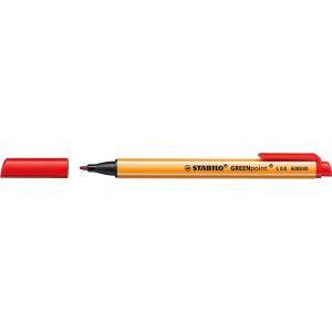 Pennarello Greenpoint  - punta 0,8mm - rosso - Stabilo - immagine 1