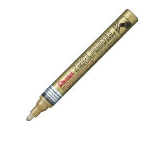 Marcatore Paint Marker Linea Amiko - punta media 4,50mm - oro - Pentel - immagine 1