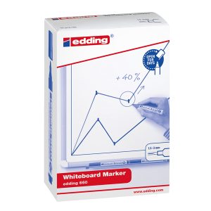 Marcatore 660 per lavagne bianche - punta conica da 1,50-3,00mm - nero - Edding - immagine 2