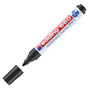 Marcatore 660 per lavagne bianche - punta conica 1,50 - 3,00 mm - Edding - astuccio 4 pezzi - immagine 2