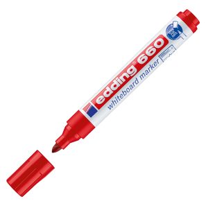 Marcatore 660 per lavagne bianche - punta conica 1,50 - 3,00 mm - Edding - astuccio 4 pezzi - immagine 3