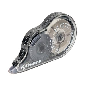 Correttore a nastro 20 Metri - 5 mm x 20 m - involucro nero - Osama - immagine 1