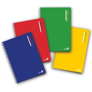 Blocco notes - spiralato sul lato lungo - 5mm - 22,3 x 29,7cm - 80gr - 140 fogli - BM - immagine 1