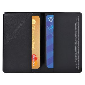 Portadocumenti RFID Hidentity® Doppio per bancomat/carta di credito - PVC - 9,5x6 cm - nero - Exacompta - immagine 1