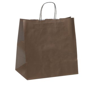 Shopper Large - maniglie cordino - 32 x 20 x 33 cm - carta kraft - avana - Mainetti Bags - conf. 25 pezzi - immagine 1