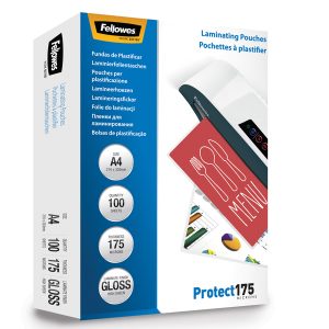 Pouches Protect175 - A4 - 2x175 micron - Fellowes - scatola 100 pezzi - immagine 1