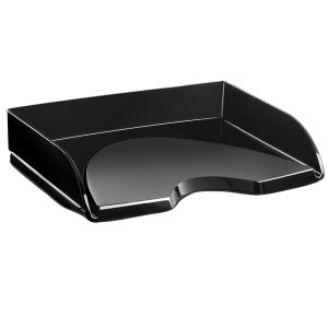 Vaschetta portacorrispondenza - apertura frontale - 26 x 35,1 x 6,9 cm - nero crystal - Cep - immagine 1