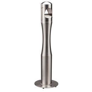 Portacenere a colonnna - diametro 13 cm - H 108 cm - acciaio inox - Medial International - immagine 1