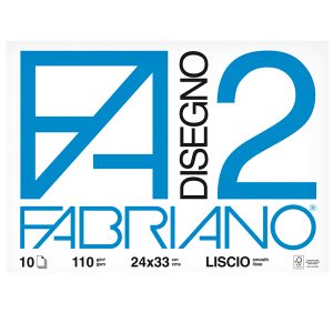 Album F2 -24x33cm - 10 fogli - 110gr - liscio - punto metallico - Fabriano - immagine 1