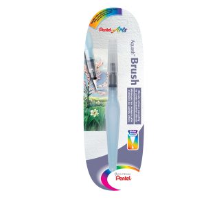 Pennello Aquash Water Brush con serbatoio - 10ml - punta media - Pentel - immagine 1