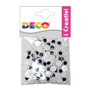 Occhietti adesivi tondi - misure assortite - Deco - busta 50 pezzi - immagine 1
