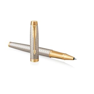 Roller IM Premium Grey Metal Chiselled - punta M - Parker - immagine 1