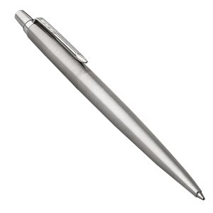 Penna sfera Jotter Core Stainless Steel - punta M - fusto acciaio - Parker - immagine 1