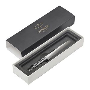 Penna sfera Jotter Core Stainless Steel - punta M - fusto acciaio - Parker - immagine 2