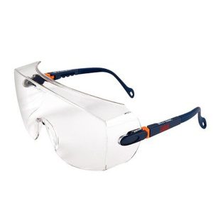 Sovraocchiali di protezione serie 2800 - policarbonato - montatura blu scuro - lenti trasparente - 3M - immagine 1