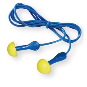 Inserti auricolari E.A.R. Express con cordicella - SNR 38 dB - giallo/blu - 3M - conf. 100 pezzi - immagine 1