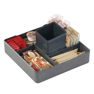 Mini cestino Coffee Point - 10x7,9x7,9 cm - ABS - nero - Durable - immagine 2