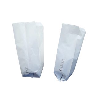 Sacchetti - carta kraft - 12 x 28/30 cm - soffietti laterali 10 cm - bianco - Favorit - conf. 100 pezzi - immagine 1