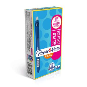 Penna a sfera a scatto Inkjoy Gel - punta 0,7mm - blu - Papermate - immagine 2