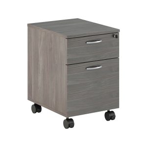 Cassettiera Easy - 1 cassetto + 1 classificatore - con ruote - 41,8 x 52 x 59,5 cm - frassino toscano - immagine 1