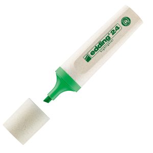 Evidenziatore 24 EcoLine - punta a scalpello - tratto da 2,0-5,0mm - astuccio 4 colori  - Edding - immagine 3