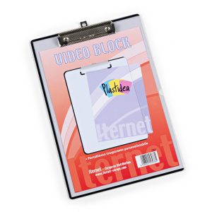 Portablocco in PPL con molla in metallo personalizzabile - A4 - trasparente - Iternet - immagine 1