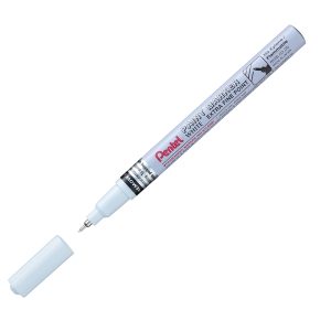 Marcatore Paint Marker Linea Amiko - punta extra fine 0,60mm - bianco - Pentel - immagine 1
