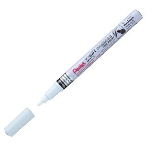 Marcatore Paint Marker Linea Amiko - punta fine 2,90mm - bianco - Pentel - immagine 1