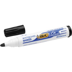 Pennarello per lavagne cancellabili  Whiteboard Marker Velleda 1701 Recycled Bic - punta tonda 1,5mm - nero - Bic - immagine 1