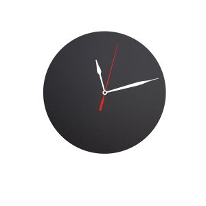 Lavagna da parete Silhouette - diametro 29 cm - forma orologio - nero - Securit - immagine 1