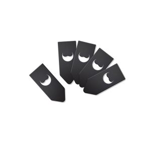 Targhette per bottiglia - 6,5 x 16 cm - nero - Securit - set 10 pezzi - immagine 1