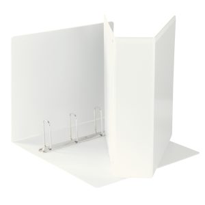 Raccoglitore personalizzabile Display - 4 anelli quadri 65 mm - 22x30 cm - bianco - Esselte - immagine 1