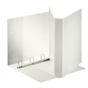 Raccoglitore personalizzabile Display - 4 anelli a D 30 mm - 4,7 cm - 22x30 cm - bianco - Esselte - immagine 1