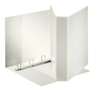 Raccoglitore personalizzabile Display - 4 anelli a D 50 mm - dorso 7,1 cm 22x30 cm - bianco - Esselte - immagine 1