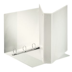 Raccoglitore personalizzabile Display - 4 anelli a D 40 mm - dorso 5,9 cm - 22x30 cm - bianco - Esselte - immagine 1