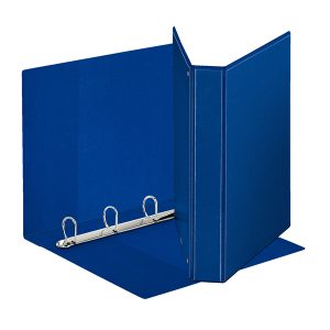 Raccoglitore personalizzabile Display - 4 anelli a D 30 mm - dorso 4,7 cm - 22x30 cm - blu - Esselte - immagine 1