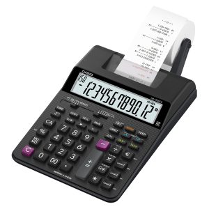 Calcolatrice scrivente HR-150RCE - con adattatore - 12 cifre - 5,8 x 16,5 x 24,2 cm - nero - Casio - immagine 1