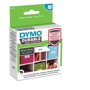 Rotolo 160 etichette LW Durable 1976411 - 25x54 mm - carta - bianco - Dymo - immagine 1