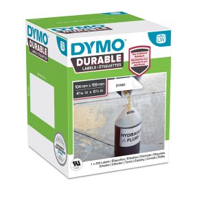 Rotolo 200 etichette LW Durable Industrial - 1933086 - 104 x 158 mm - carta bianca - Dymo - immagine 1