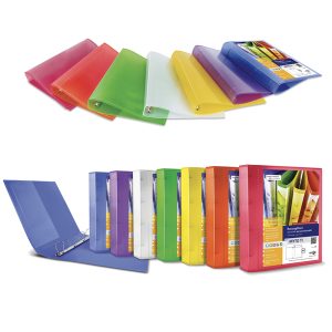 Raccoglitore personalizzabile Myto TI - 4 anelli a D 17 mm - dorso 2,5 cm - 22x30 cm - colori assortiti - Sei Rota - immagine 1
