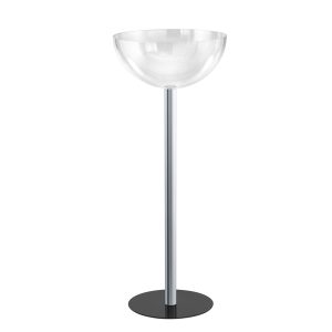 Espositore da terra con 1 semisfera contenitore - Ø 50 cm - altezza 96 cm - Tecnostyl - immagine 1