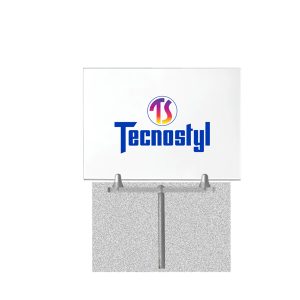 Porta avvisi - acrilico - A4 - orizzontale - per espositori con semisfere - Tecnostyl - immagine 1