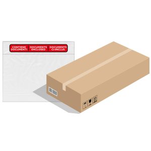Busta adesiva Speedy Doc - con stampa contiene documenti - C5 (23 x 16,5 cm) - PPL/PE - trasparente - Favorit - conf. 1000 pezzi - immagine 1