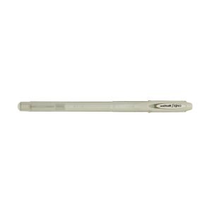 Penna a sfera gel con cappuccio Uni Ball Signo - punta 0,7mm - bianco - Uni Mitsubishi - immagine 1