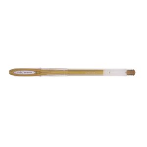 Penna a sfera gel con cappuccio Uni Ball Signo  - punta 0,8mm  - oro - Uni Mitsubishi - immagine 1