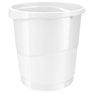 Cestino gettacarte Europost VIVIDA - 25,8 x 28,5 cm - altezza 32,2 cm - 14 L - bianco - Esselte - immagine 1