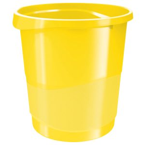 Cestino gettacarte Europost VIVIDA - 25,8 x 28,5 cm - altezza 32,2 cm - 14 L - giallo - Esselte - immagine 1