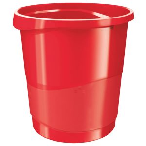 Cestino gettacarte Europost VIVIDA - 25,8 x 28,5 cm - altezza 32,2 cm - 14 L - rosso - Esselte - immagine 1