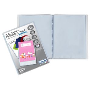 Portalistini personalizzabile Premium - liscio - 22x30 cm - 60 buste - trasparente - Favorit - immagine 1
