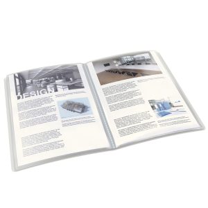 Portalistini personalizzabile - 22x30 cm - 10 buste antiriflesso - trasparente - Esselte - immagine 2